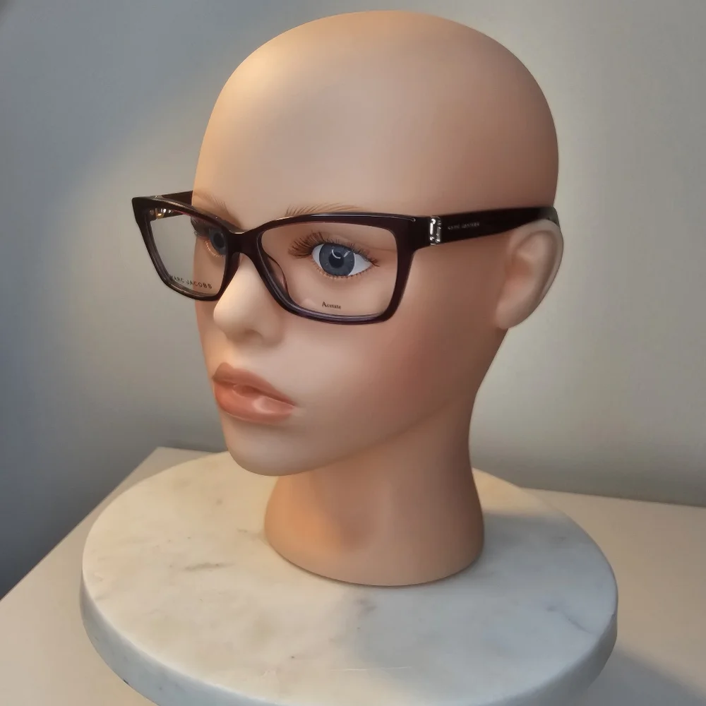 Marc Jacobs 55 mm‎ women's violet glitter eyeglasses frames